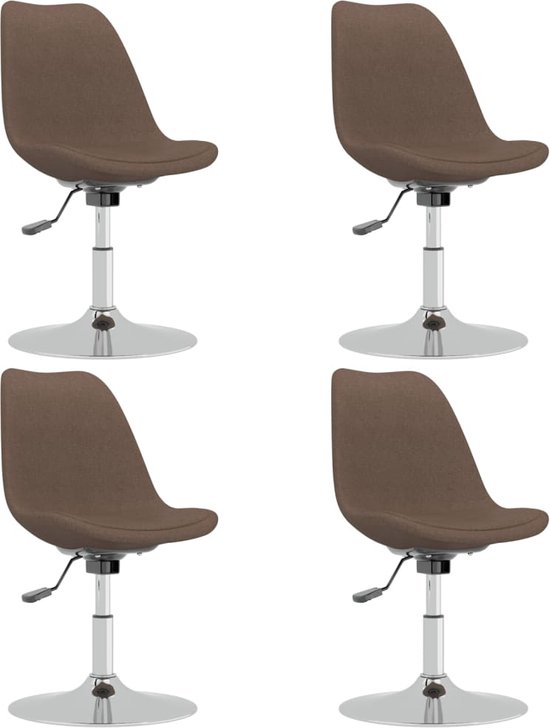 vidaXL-Eetkamerstoelen-4-st-draaibaar-stof-taupe