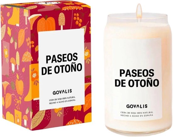 Geurkaars GOVALIS Paseos de Otoño (500 g)