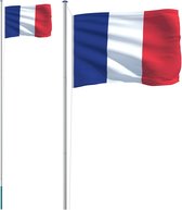 vidaXL-Vlag-met-vlaggenmast-Frankrijk-6,23-m-aluminium