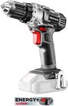 Graphite accuboormachine met rode trigger, zwarte grip en 'ENERGY+ system' logo.