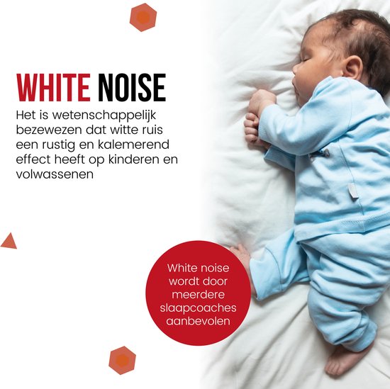 White Noise – White Noise Machine – White Noise Baby – Witte Ruis – Draadloos en Oplaadbaar Muziekdoosje