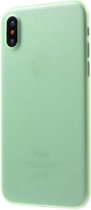 GadgetBay Groen hoesje iPhone X XS doorzichtig TPU case