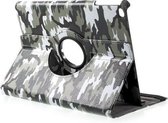 GadgetBay Camouflage hoes legerprint cover iPad 2017 2018 - Groen Wit Zwart