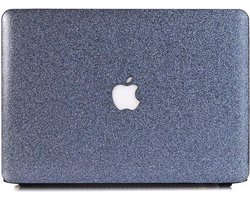 Lunso Geschikt voor MacBook Air 13 inch (2010-2017) cover hoes - case - glitter blauw