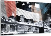 Peinture sur verre Villes, Moderne | Gris, noir, blanc | 120x70cm 1Hatch | Tirage photo sur verre |  F007357