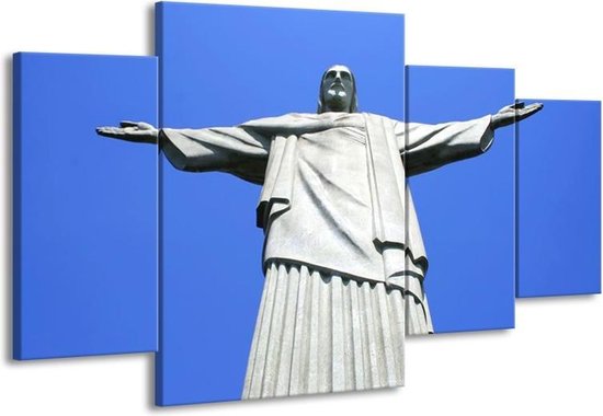 Canvas schilderij Brazilie | Blauw, Grijs |