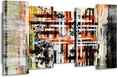 Art de peinture sur toile | Orange, noir | 150x80cm 5Liège