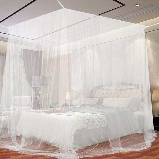 Moustiquaire, maille fine, grande, carrée, pour lit double ou lit  simple,... | bol.com