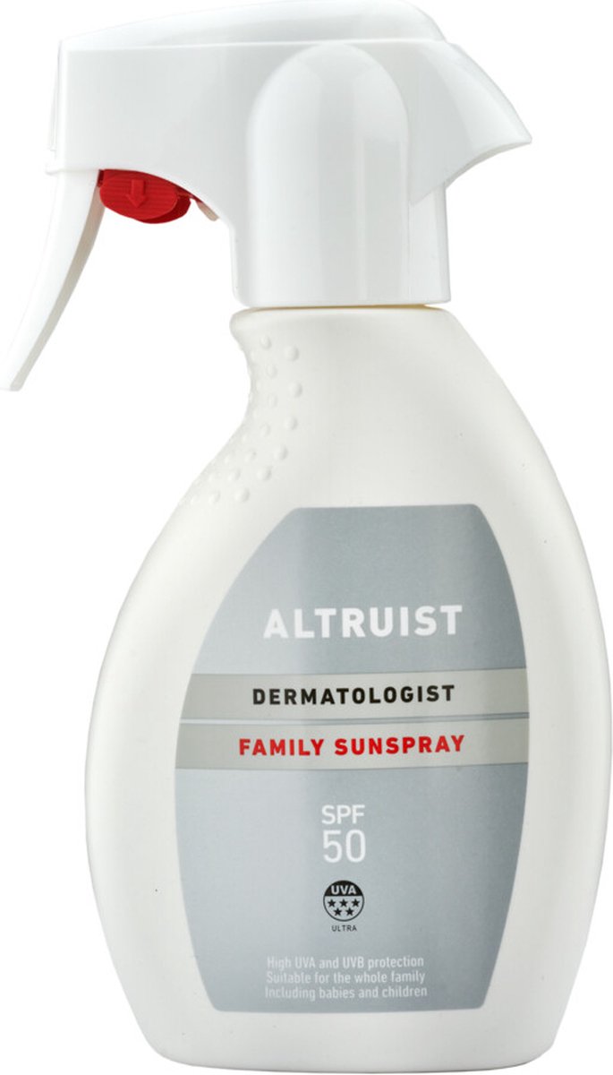Goedkoopste 2x Altruist Zonnebrand Family Spray SPF 50 250 ml