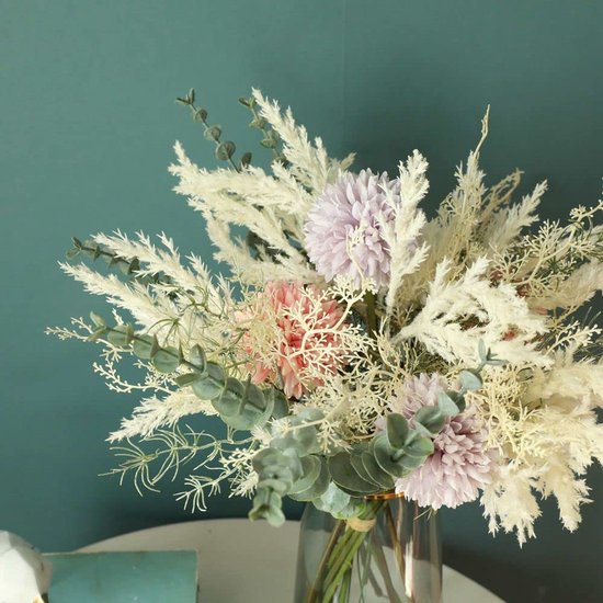 YELIKIT Kunstbloemen, kunstplanten, decoratie, hortensia, zijde, bloemarrangementen voor thuis, boeket, bruiloft, tuin, keuken, festival, decoratie