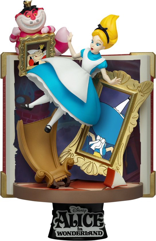 Beast Kingdom - Disney - Diorama-077 - Verhalenboekenserie - Alice in Wonderland - 15cm