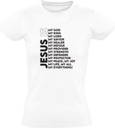 Jesus is my god Dames T-shirt - geloof - religie - kerk - christenen - faith