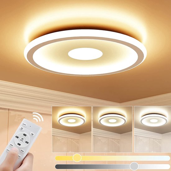 Plafonnier LED dimmable cuisine plafonnier avec télécommande