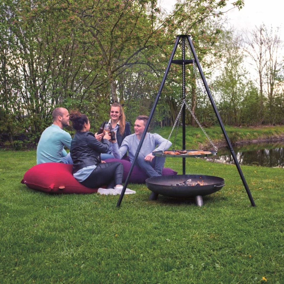 RedFire BBQ Tripod - Ø 65 cm - Black