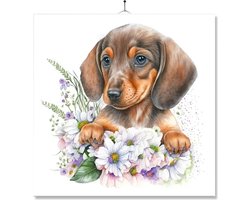 Tegel Met Opdruk | Verjaardag kado | Cadeau | Honden | Teckel