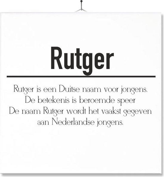 Carrelage Avec Impression | Sens | Présent | Cadeau | Avec nom - Rutger