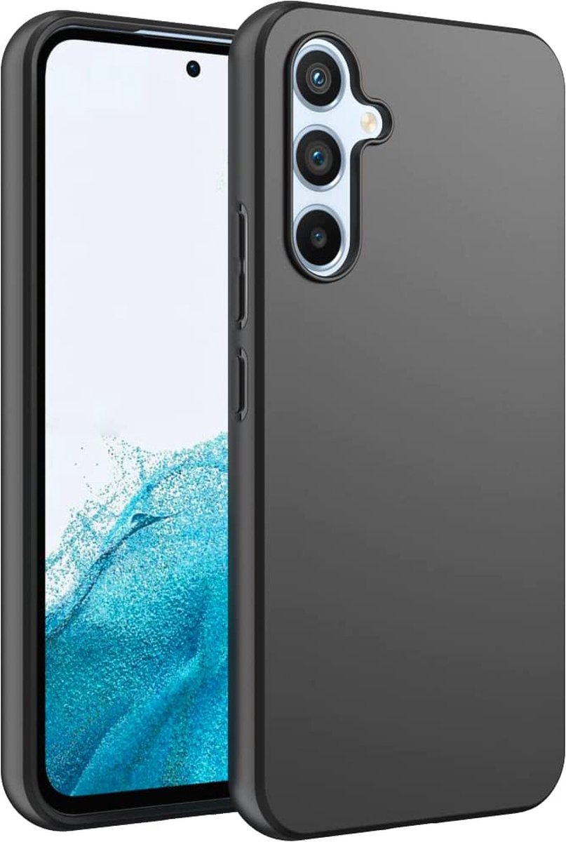 HB Hoesje Geschikt voor Samsung Galaxy A54 - Zwart - Siliconen Back Cover