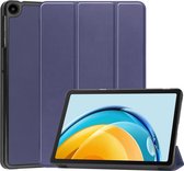 Tablet hoes geschikt voor Huawei MatePad SE 10.4 Inch - Tri-Fold Book Case - Donker Blauw