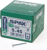SPAX schroeven verzinkt TORX TX-20 platverzonken kop 5 x 45 mm 500 stuks