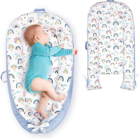 LULANDO VELVET Babynestje, knuffelnest, multifunctioneel bednestje voor kinderen, babynestje, zuigelingnestje, 100% katoen, 80 x 45 x 15 cm (forest LULANDO VELVET Babynestje, knuffelnest, multifunctioneel bednestje voor kinderen, babynestje, zuigelingnestje, 100% katoen, 80 x 45 x 15 cm (forest