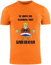 Ik ben de Koning van Alphen aan den Rijn Oranje Heren T-Shirt | Koningsdag | City | Shirt