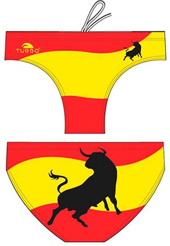Slip de bain TURBO Bull Spain Homme Rouge Yellow M bol