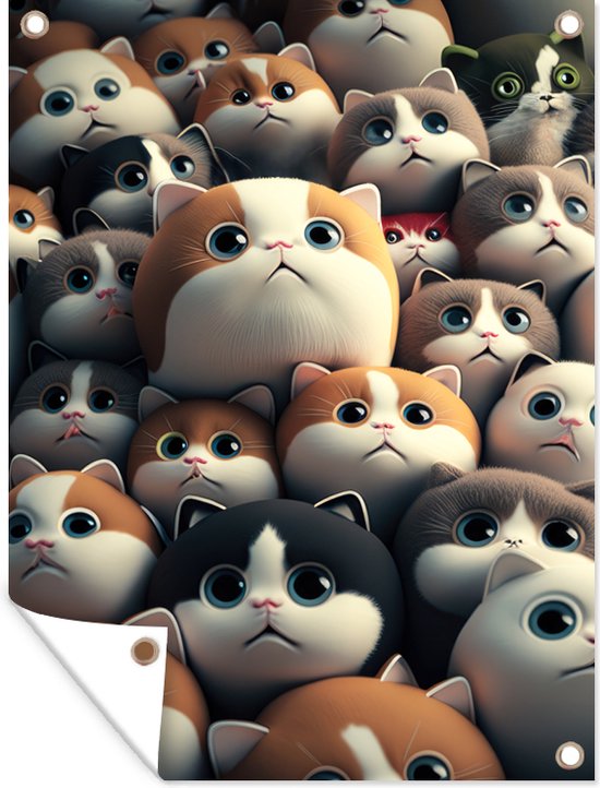 KARLOR mini kitten figuren, set van 6 stuks realistische kitten KARLOR mini kitten figuren, set van 6 stuks realistische kitten