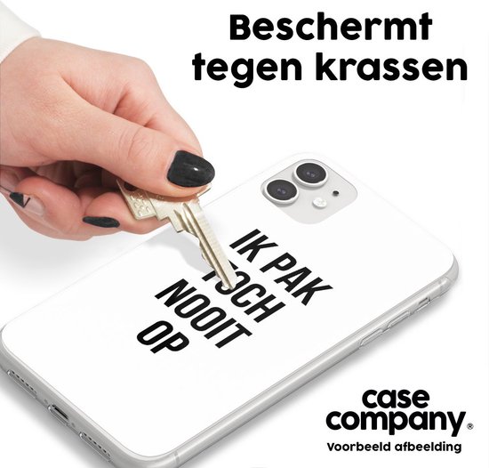 Case Company® - Coque Google Pixel 6a avec cordon - Je ne décroche jamais - Coque de téléphone avec cordon Zwart - Protection sur tous les côtés et sur le bord de l'écran