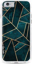 Casetastic Design Hoesje voor Apple iPhone 6 / iPhone 6S - Hard Case - Deep Teal Stone Print