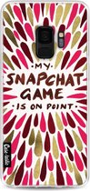Casetastic Samsung Galaxy S9 Hoesje - Softcover Hoesje met Design - Snapchat Red Print