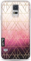 Casetastic Softcover Samsung Galaxy S5  - Pink Ombre Triangles