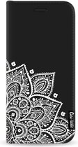 Casetastic Design Hoesje voor Apple iPhone XR - Wallet Case - Floral Mandala White Print