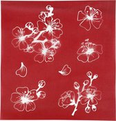 Screen stencil. bloemen. 20x22 cm. 1 vel
