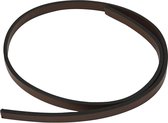 Bracelet en similicuir. b: 10 mm. épaisseur 3 mm. marron. 1 m [HOB-51491]