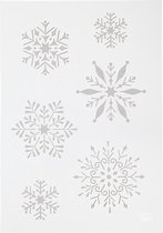 Flexibel sjabloon, sneeuwvlok, A4, 210x297 mm, 1 stuk