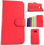 Rode Wallet / Book Case / Boekhoesje/ Telefoonhoesje / Hoesje Samsung Galaxy S6 G9200 met vakje voor pasjes en geld
