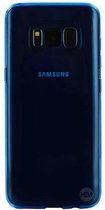 Blauwe Transparant Siliconen Gel TPU Cover / hoesje Samsung S8 SM-G950
