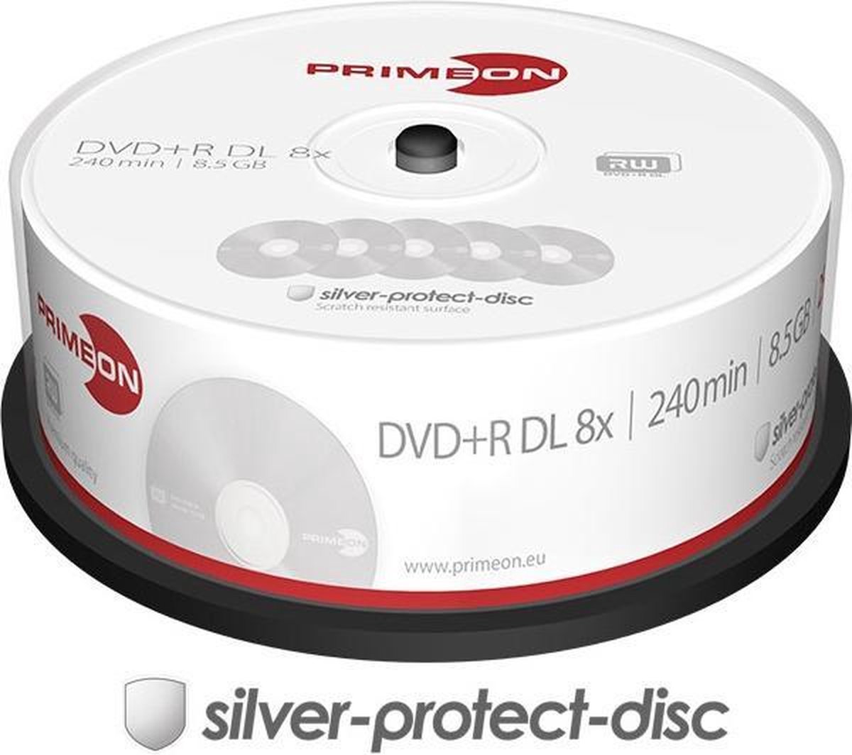 Primeon 2761251 lege dvd 8,5 GB DVD+R DL 25 stuk(s) | bol.com
