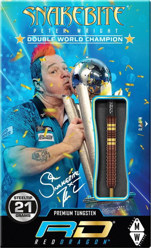 Red Dragon Peter Wright Copper Fusion 90% - Dartpijlen van Red Dragon — afbeelding 3