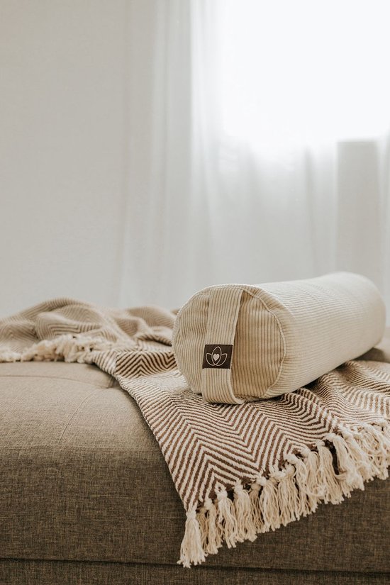 Yoga bolster eco rib sand rond - Lotus van Lotus — afbeelding 3