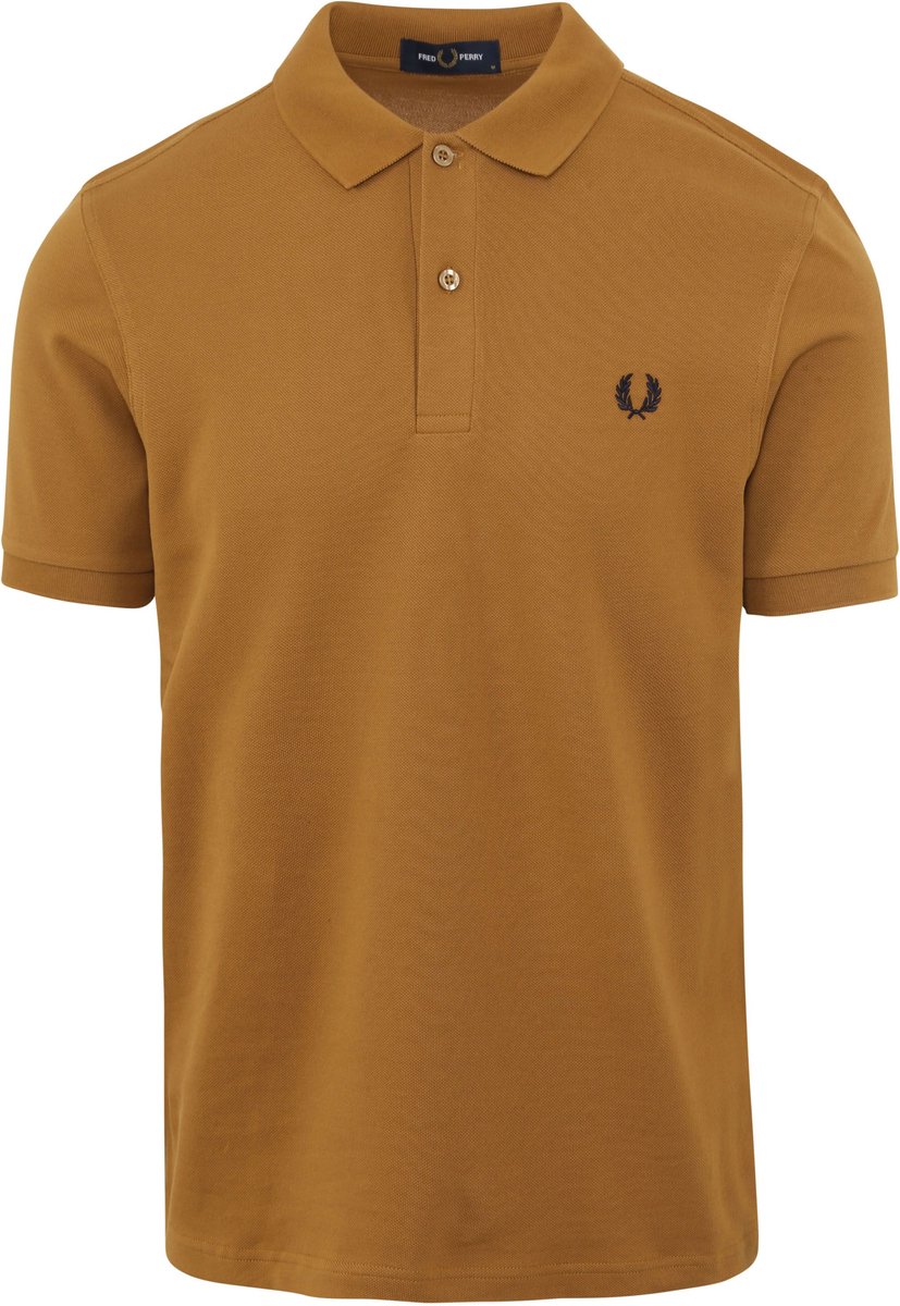 Fred Perry Polo M6000 Donker Caramel Slim-fit Heren Poloshirt Bruin