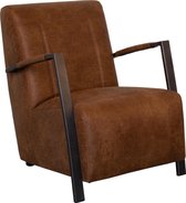 Industriële fauteuil Rosetta | leer Colorado cognac 03 | 66 cm breed