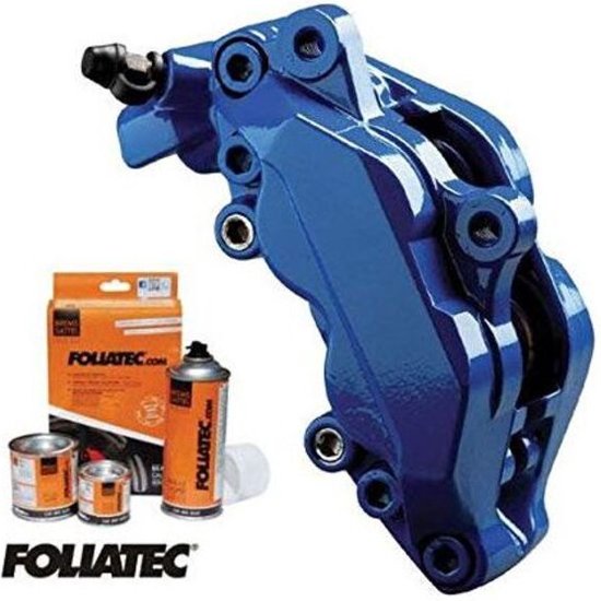 Jeu de vernis pour étriers de frein Foliatec - Orange flamme - 3 composants