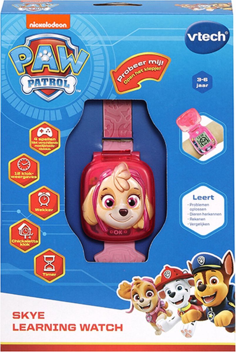 VTech PAW Patrol Skye Learning Watch - Educatief Speelgoed - Maak Kennis met Cijfers en Problemen Oplossen - 3 tot 7 Jaar — afbeelding 12