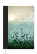 Carnet - Carnet d'écriture - Nature - Vintage - Fleurs - Soleil - Petit carnet - Format A5 - Bloc-notes