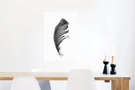 Poster Plume - Zwart - Wit - Nature - 40x60 cm