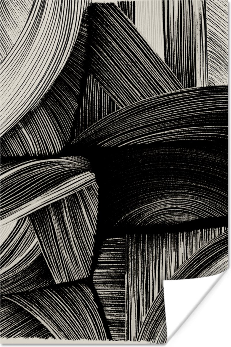 Abstract - Zwart - Wit - Lijnen