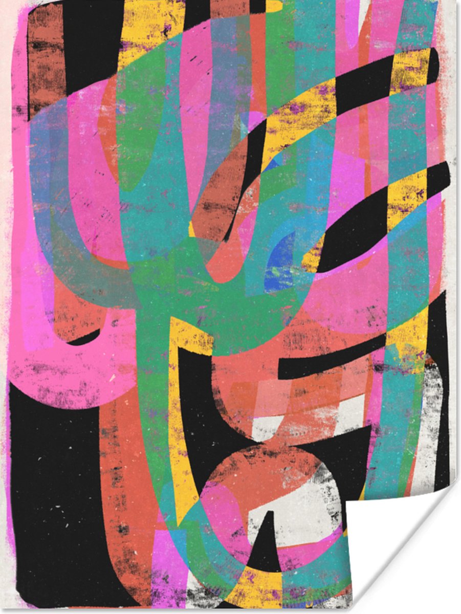 Abstract - Kleuren - Roze - Groen - Kunst