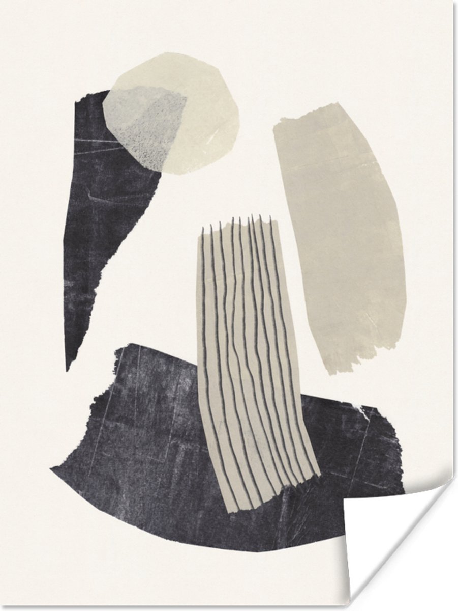 Poster Pastel - Verf - Pastel - Abstract - 90x120 cm