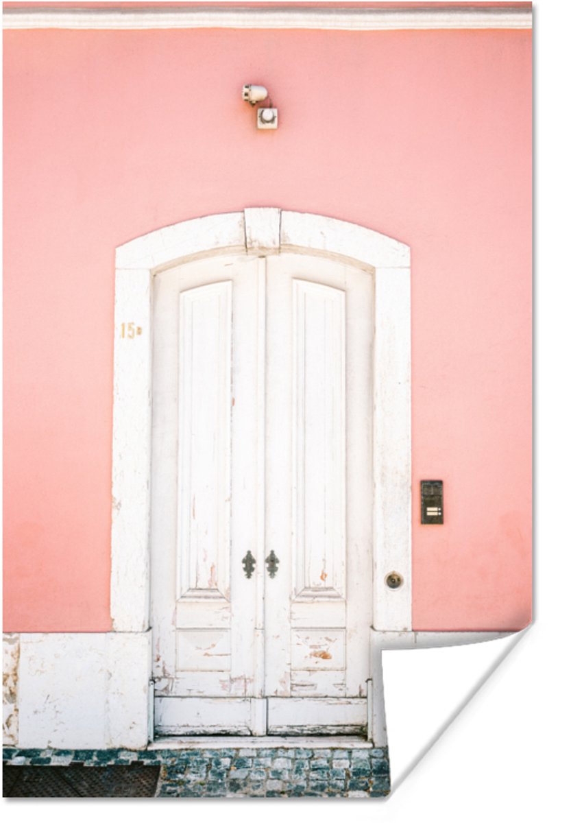 Hout - Deur - Roze - Wit
